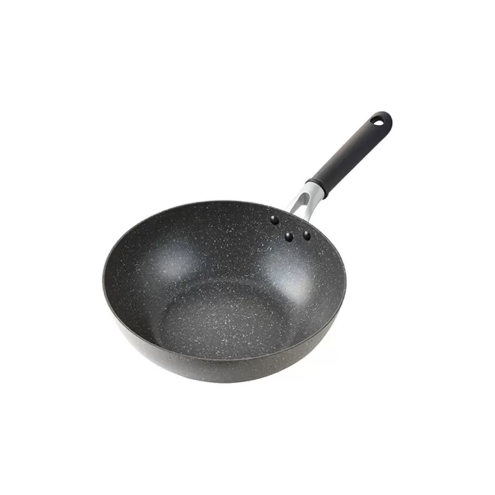 Chảo Sâu Lòng Beet Marble Bằng Nhôm 26Cm (Sử Dụng Bếp Từ) - 3 Màu (Xám, Vân Đá, Đỏ Rượu) - Locknlock - LED4265, , large image number 1